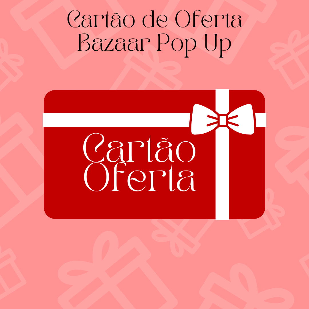 Cartão de Oferta Bazaar Pop Up