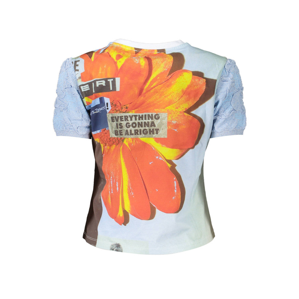 T-Shirt Desigual Azul para Mulheres: Estilo Vibrante e Original